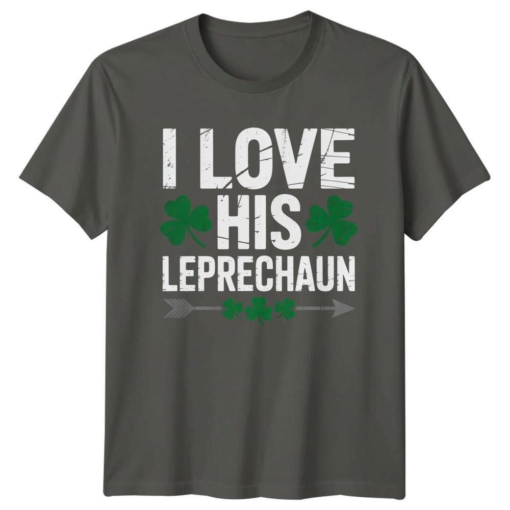 I Love His Leprechaun Unisexs TShirt Irish Shamrocks S