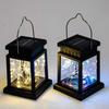 Outdoor Hanging Solar Lantern, Waterproof Rechargeable Decorative Lamp, Copper Wire Candle Light for Outside, Garden, Patio, Yard, Porch Decor