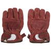 Heat Resistant Gloves Calf Leather Polyester Hand   BBQ Grill Oven Mitts Short Type