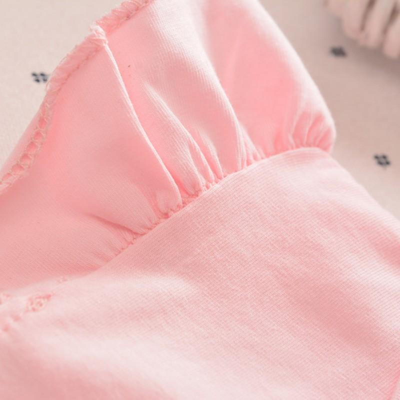 Baby Girl Clothes Set Cartoon Printing T-shirt Floral Bow Shorts Baby Clothes Set