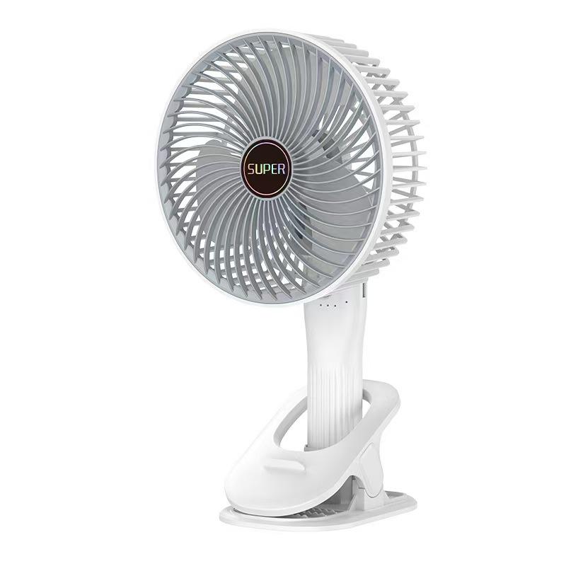 Portable USB Rechargeable Folding Fan: Compact Handheld & Desktop Clip Fan