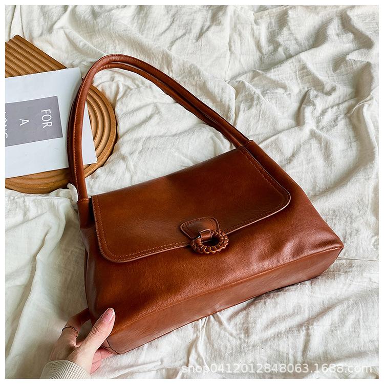 

Bag women s new simple soft-sided tote bag 2025 early spring large-capacity casual shoulder bag fashion messenger bag bag