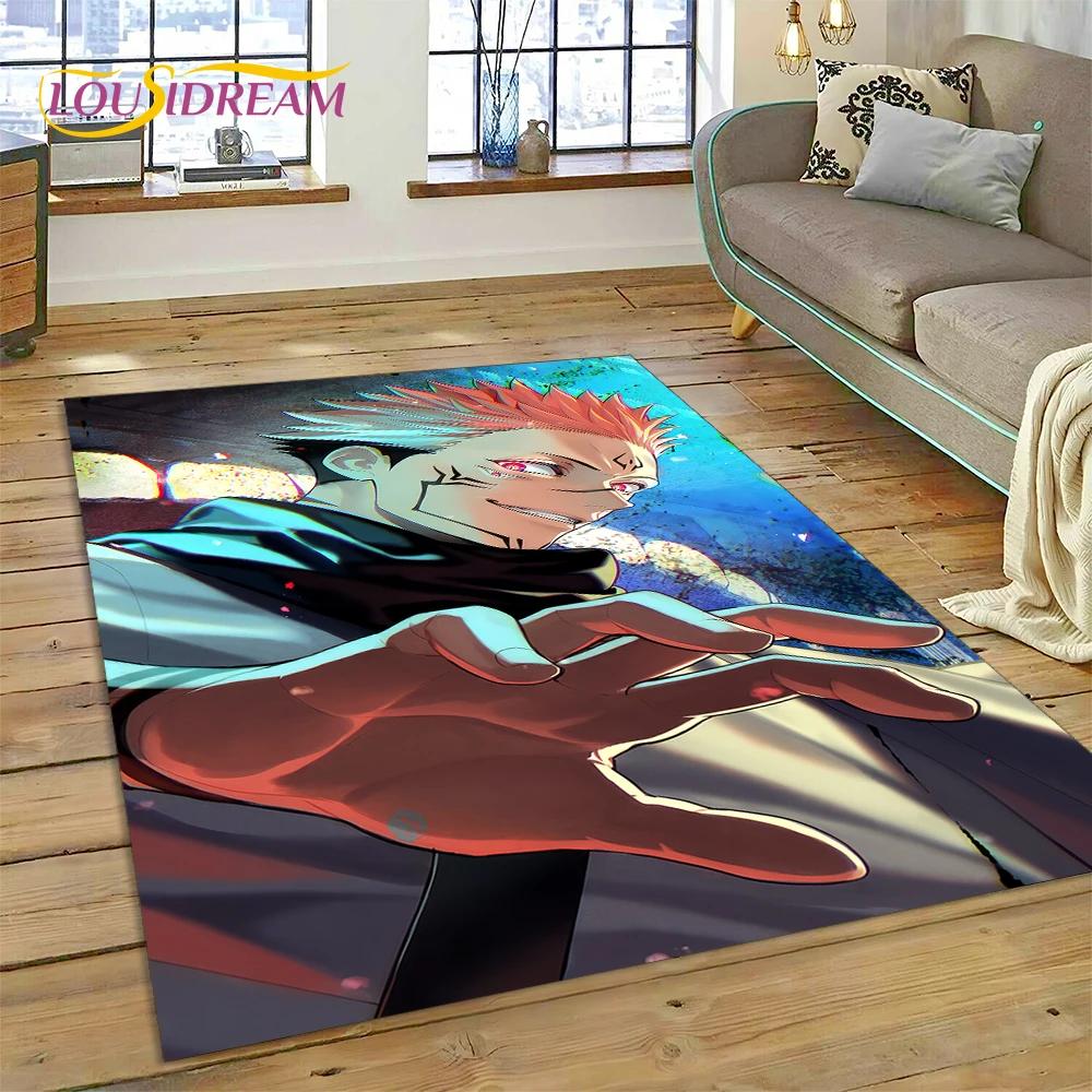 

3D Килим з аніме-мультфільму Jujutsu Kaisen Ітадорі Юдзі для Спальні Вітальні Домашнього Дивана Декорація, Великий Ігровий Декоративний Килимок для Підлоги 40x60cm( 15x23in )