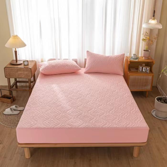 King Queen Size Good Waterproof Quilted Mattress Cover Anti-mite Air-Permeable Bed Pad Cover Not Including Pillowcase