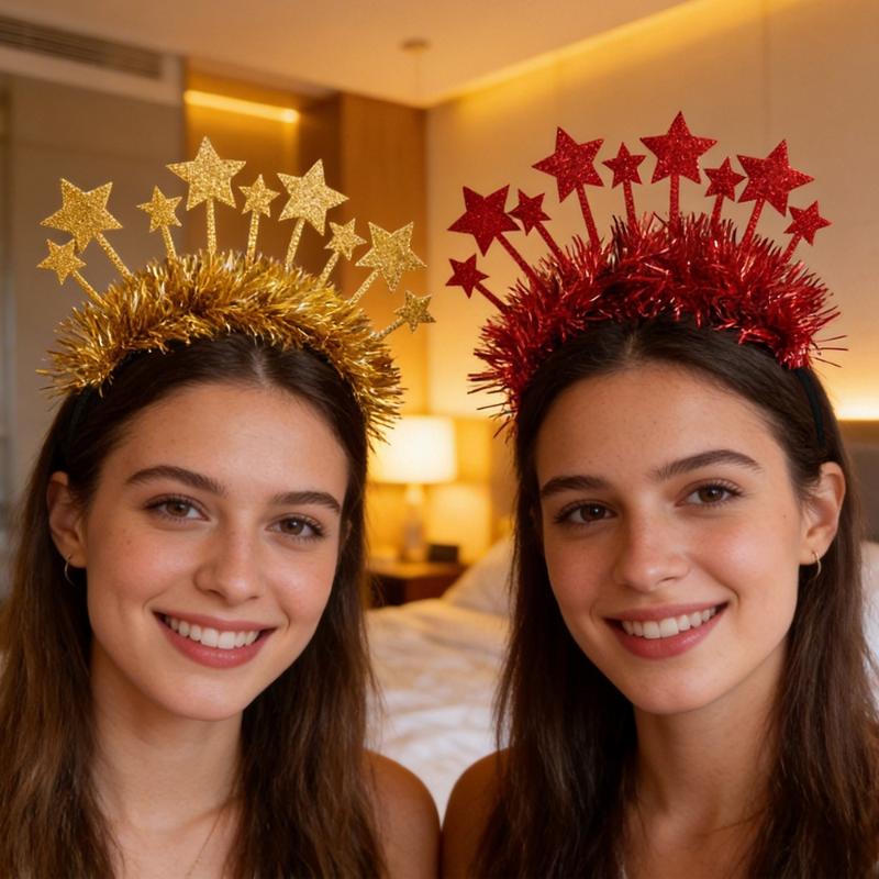 New 2027 New Year Headband Christmas New Year'S Eve Party Headgear Internet Celebrity Photo Props Children Adult Headnamd