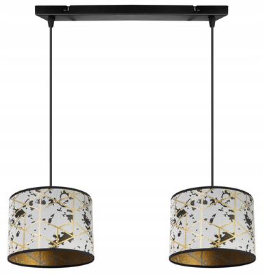 Hanging Lamp, Ceiling Chandelier, Lampshade, Gold Pattern