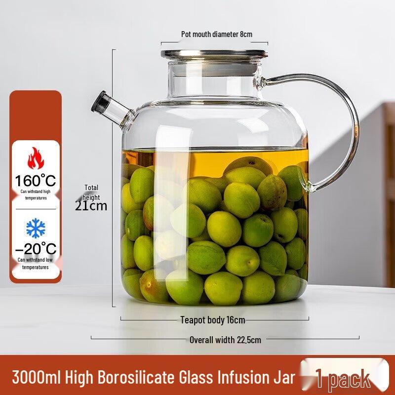 

ZISIZ Високоборосилікатна скляна пляшка для зберігання вина