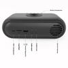 Portable Bluetooth-compatible Loudspeaker Sound Box Subwoofer Mini Home Theater Player Wireless Charging Adapter Digital Clock Alarm
