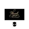 Black Thank You Card with Gold Print (9x5cm) - Creative Gift Card for Flower Shops, Online Stores, Cakes, and Blessings