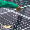 4 Stück Solarmodul Mittelklemmen Aluminiumlegierung Sechskantkopfschrauben Federscheiben Solarmodul Montageklemmen Flachdachmontagehalter