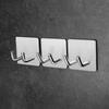 Rustproof Towel Rack Bathroom Stainless Steel Hook Adhesive Hooks Clothes Hanger Wall Door Holder