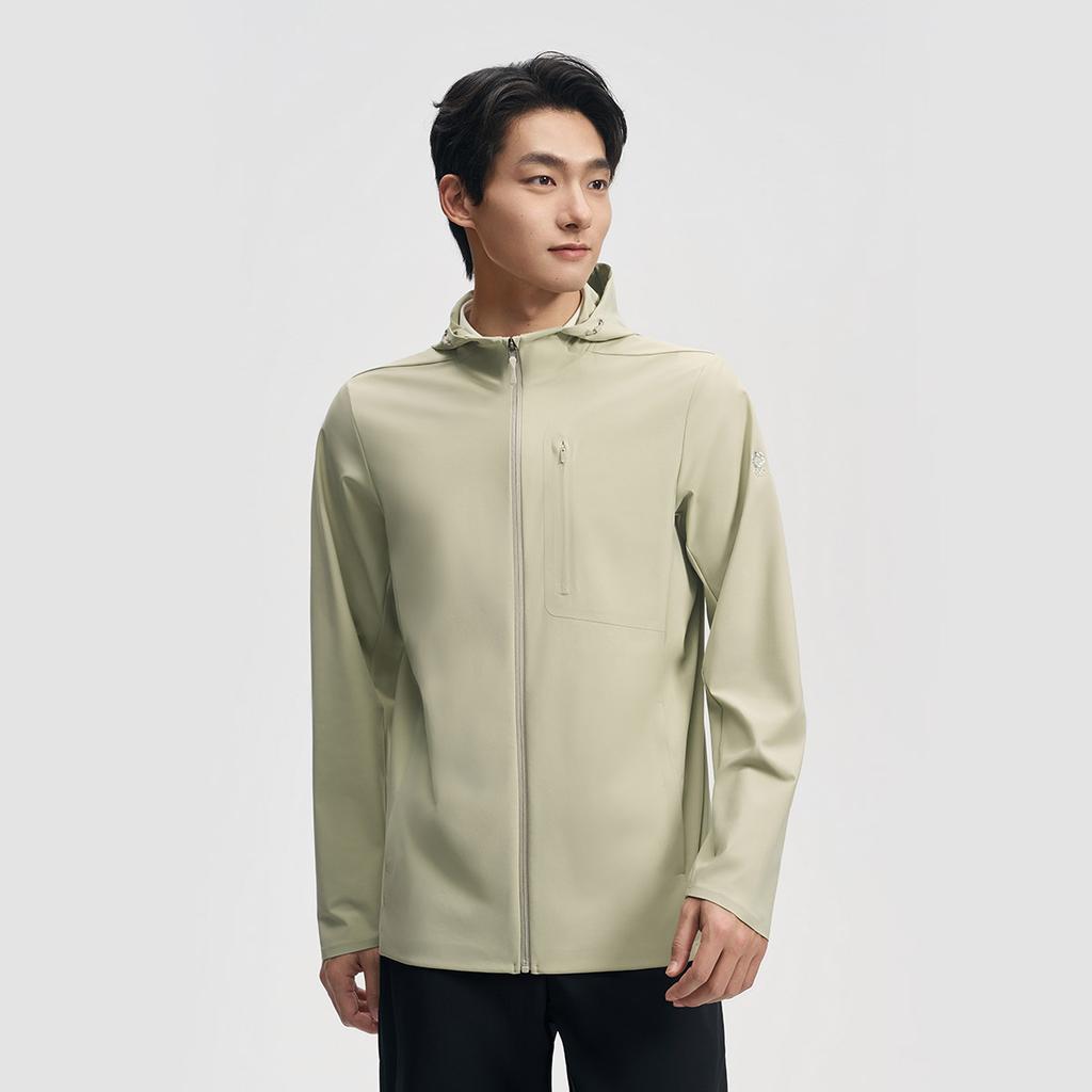 Li Ning Honor Gold Standard Solid Color Soft Zip Up Hooded Versatile Jacket Men jackets AJDW141-3