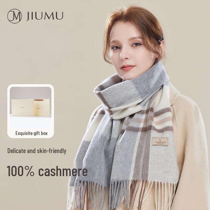 JIUMU Women's 100% Cashmere Scarf & Shawl