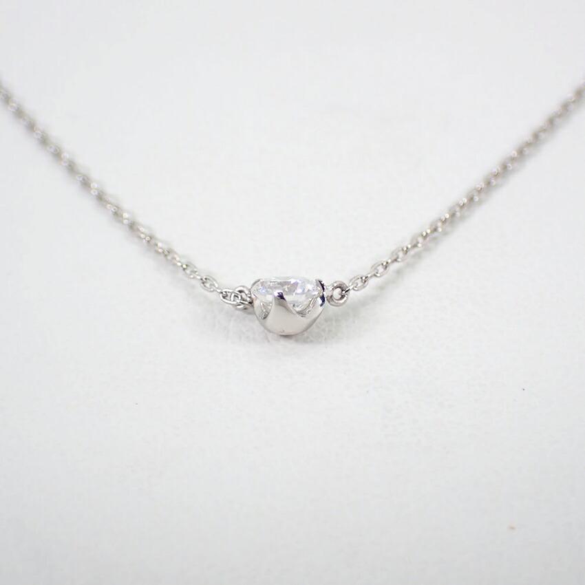 [Used] Pt900/850/Diamond/Pendant/Necklace/g521-34