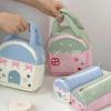 MINKYS Kawaii House Storage Bag Cute Pencil Makeups Storage Handbag School Office Stationery