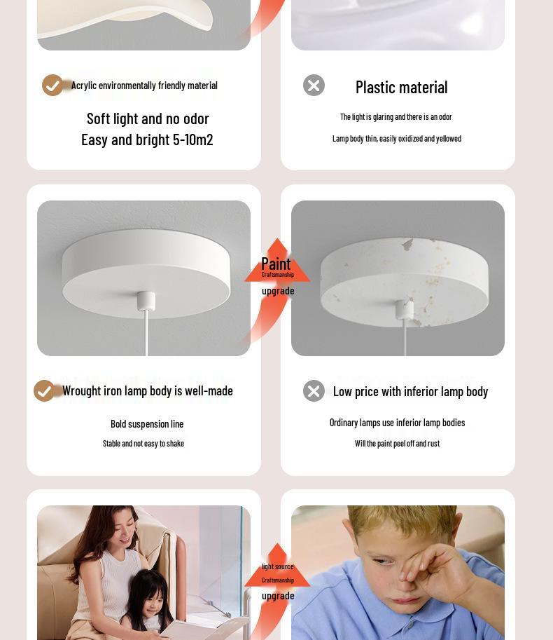 Modern Minimalist Eye-Protecting Cream Petal Chandelier for Warm Romantic Spaces