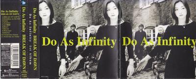 CD DO AS INFINITY - BREAK OF DAWN AVCD11804 Avex Trax 2000 Japan Japanese Pop/Rock Used