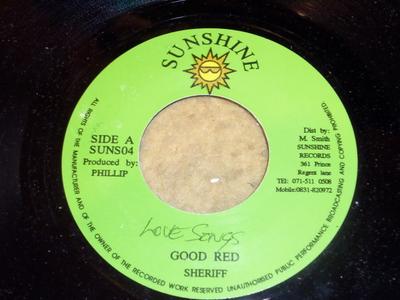 7inch Record SHERIFF - Good Red SUNS04 Sunshine UK Reggae, Ska & Dub Used