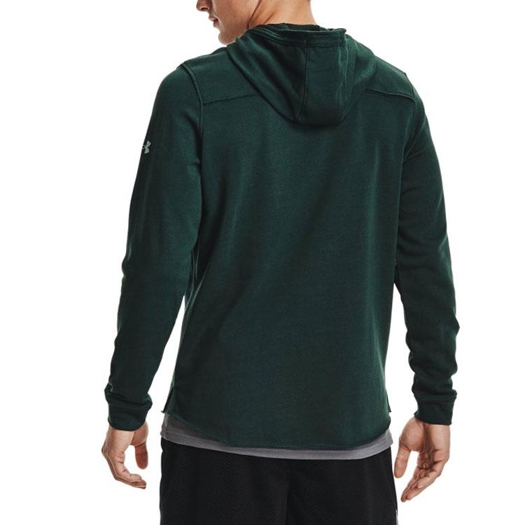 Under Armour Project Rock Sweatshirts Men's Green Hooded Moderate Regular 1361747-384