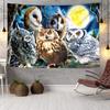Night Owls In The Moonlight Tapestry Room Decoration Wall Hanging for Living Room Bedroom, dormitory, Birthday and Christmas gifts
