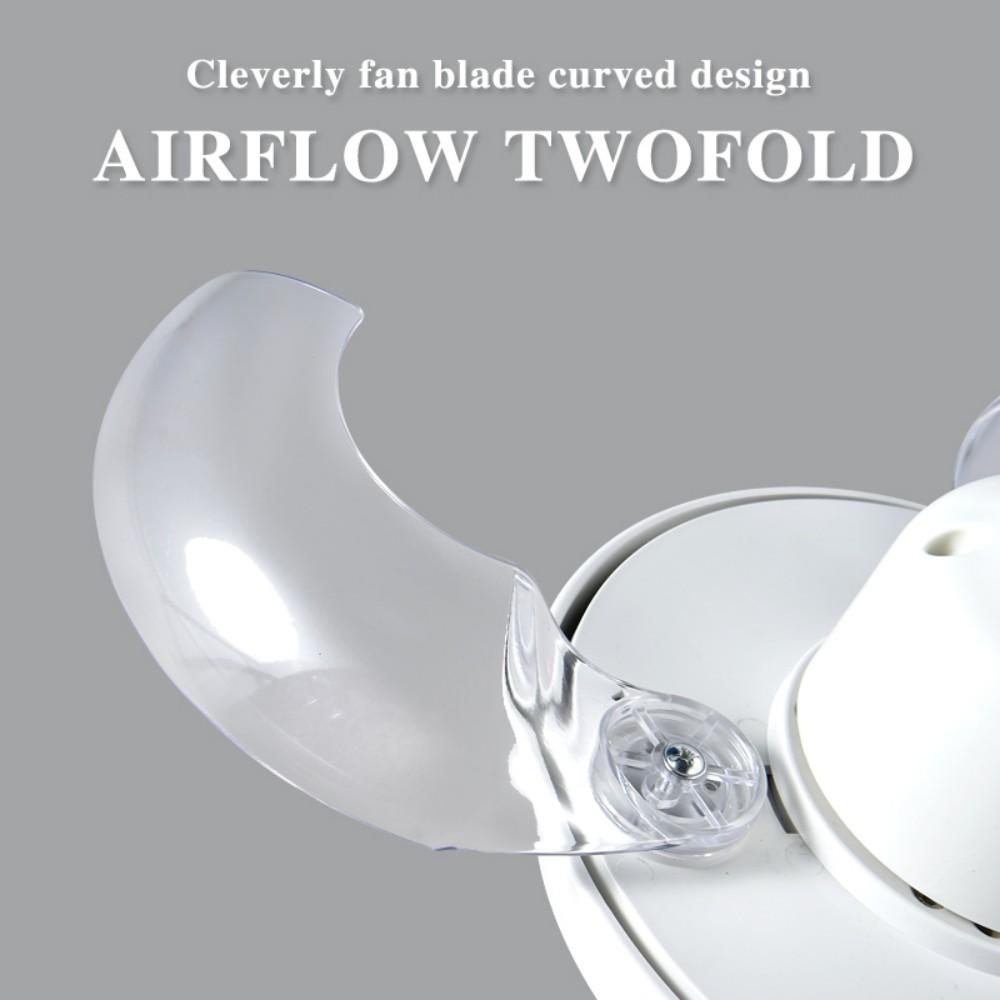 33W E27 Ceiling Fan Light Self-retracting Transparent Fan Blade with Remote Controls Lighting Dimmable 3000-6500k Quiet Fan Lamp