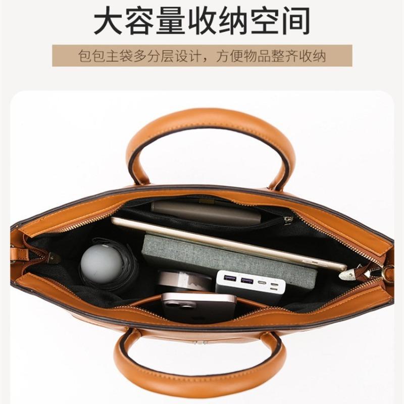 New tote bag soft leather high-end wing bag large-capacity handbag fashionable versatile tote bag