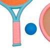 Children Badminton Racket Slip Resistant Durable Elastic Portable Tennis Racket Set for Kids 2 Rackets 2 Balls Blue Pink