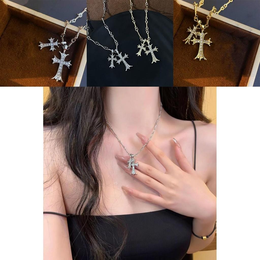 Elegant Long Cross Necklace For Women Made Of High Quality Alloy With Fashionable Designs For Summer 2024