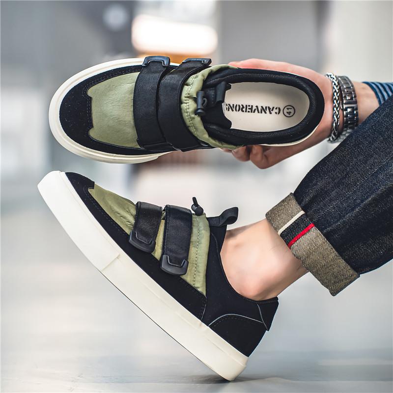 Trend Pánské Obuv pro volný čas Tenisky na plátno Pro muže Pohodlné Vulkanizované Boty Pánské Ploché Pánské Tenisky Boty Britský styl