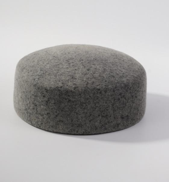 Neue Damen 100% Woll-Barettmütze - Herbst/Winter Französische Filz-Flachkappe Pillbox-Stil