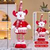 Knitted Style Christmas Telescopic Doll Standing Posture Snowman Elk Decoration  Window Decoration