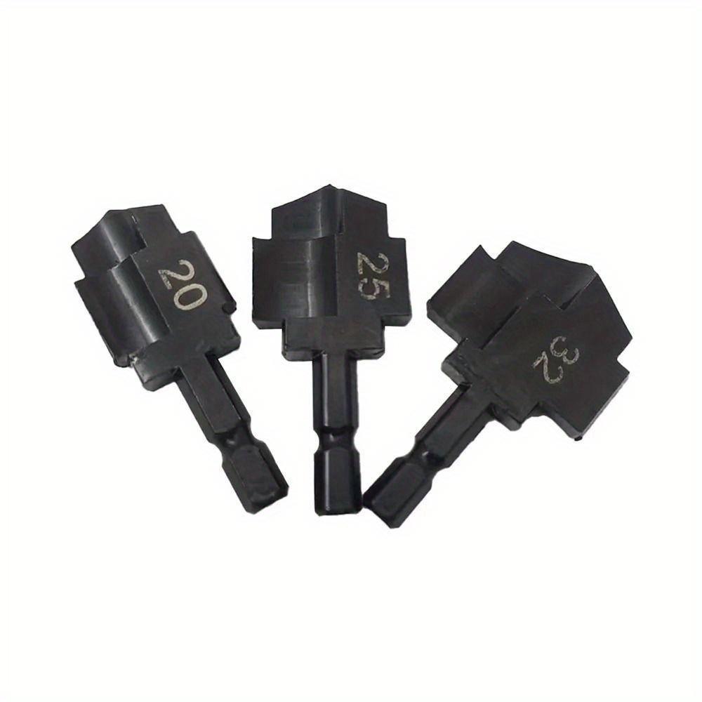 3Pcs Water Pipe Expansion PPR Lifting Stepped Drill Bit Hexagon Shank For Plumber Repairing Step Drill 20/25/32mm 6.35mm