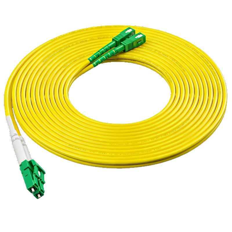 HAILE Single-mode 9/125 Fiber Optic LC-SC APC Duplex Patch Cord for TV