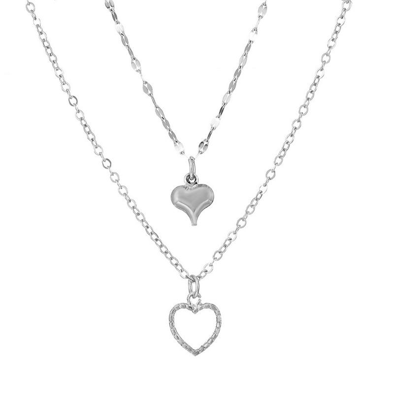 Colier lung cu ciucuri cu două straturi Moda femei simplă în formă de picătură de apă strasuri lungi cu pandantiv coliere cu farmec sexy bijuterii de petrecere