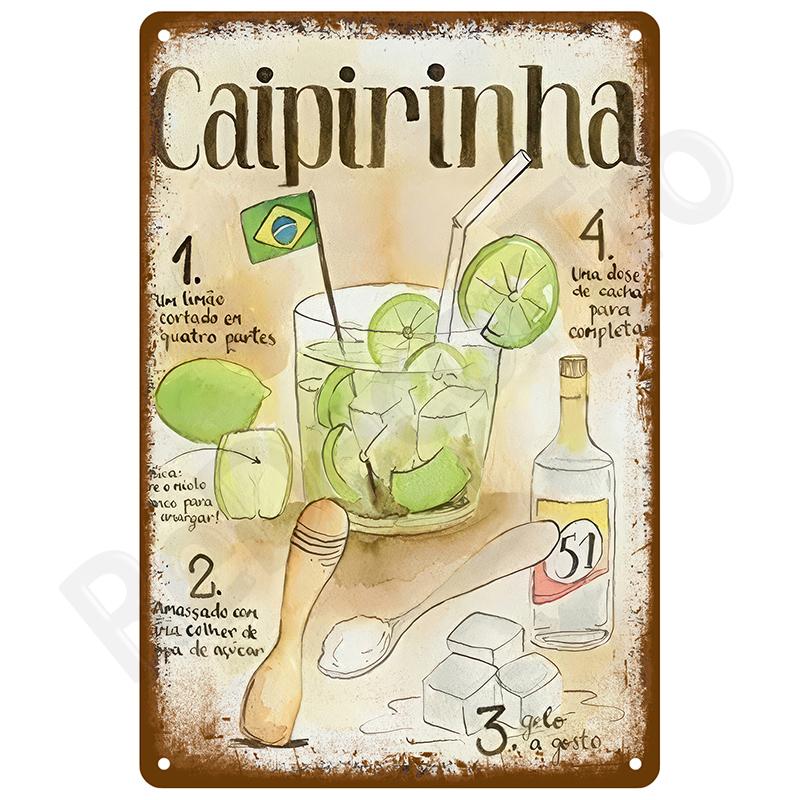 Retro Wall Art Tin Sign Interior Outdoor Aesthetic Room Vintage Home Decor Items Decoration Luxury Metal Sign Poster Plates Bar