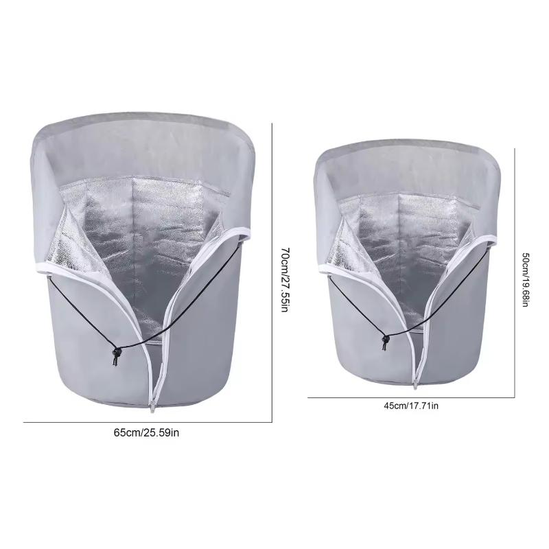 Zimowy Pokrowiec na Rośliny Worki Ochronne przed Mrozem Zewnętrzny Ogród Krzewy Drzewa Rośliny w Doniczkach Ochrona Tkanina Oxford Przeciwmrozowy Ciepły Pokrowiec