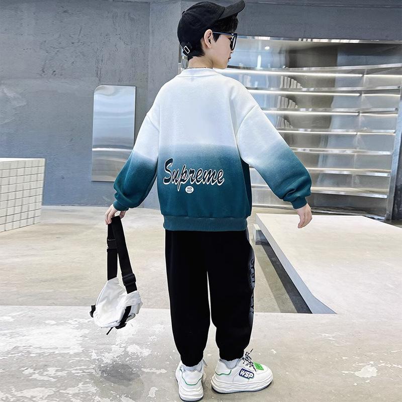 Children's Clothing New Spring and Autumn Models Sweater Boys Autumn Suit Big Boy Boys Sports Cool Handsome Autumn Tide
