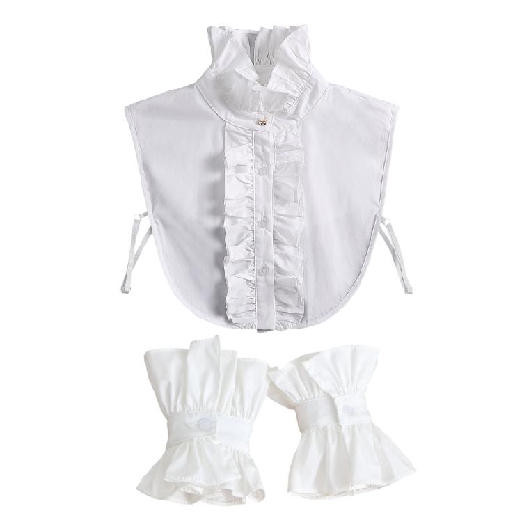 Versatile Ruffled Collar Wristband For Cosplay, Stage Performances, And Costume Parties Halloween Photo Props