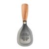 Silicone Kitchen Utensils Non Stick Spatula Pattern Soup Spoon Rice Scoop Beech Wood Handle Semi Transparent Steel Core Heat-Resistant Cooking Tool