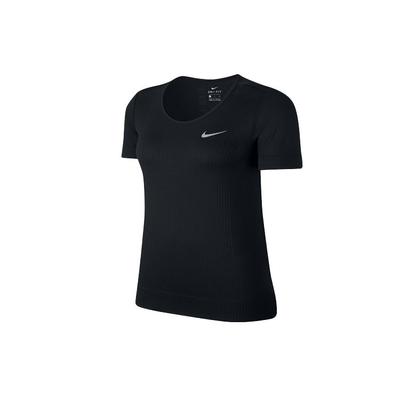 Unendliches Laufen Fitness Kurzarm T-Shirt Damen Oberteile Schwarz BV3914-010