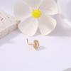 20G L Shaped Nose Studs Rings for Women Girl Gold Silver Cute Heart Bow Design CZ Nose Pin Screw Nose Piercing Jewelry