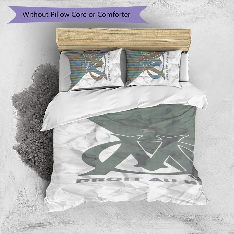 Marseilles 3pcs Bedding Set Duvet Cover Closure Includes 1 Duvet Cover & 2 Pillowcases for All Seasons Bedroom Home Dorm Decor