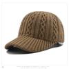 Women's Knit Baseball Cap Korean Japanese Style Face Slimming Thermal Winter Peaked Hat Versatile Fashion