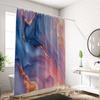 1pc Pink Marble Printed Waterproof Shower Curtain Shower Partition Hanging Curtain with 12 Hooks Multiple Sizes Easy To Install