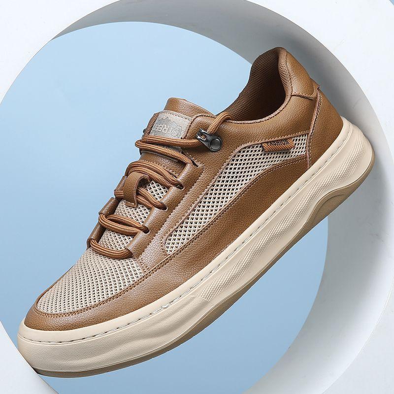 Modische Sneaker Herren Netzschuhe Weich Bequem Herren Freizeit Autofahrerschuhe Atmungsaktiv Marke Herrenschuhe