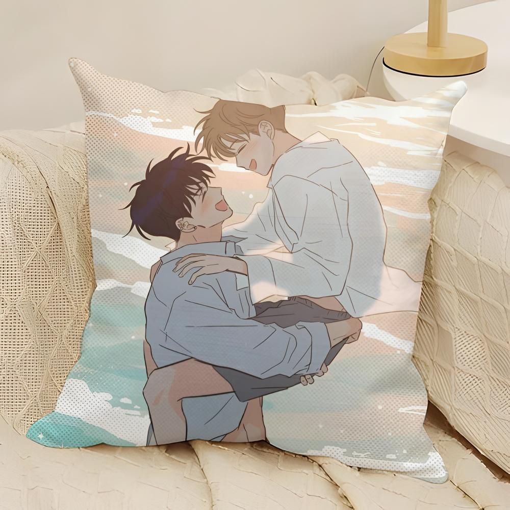 Bl Manga U-Uncanny Charm Pillow Case Natural Linen Double-Sided Printing Sofa Home Decor Cushion Cover