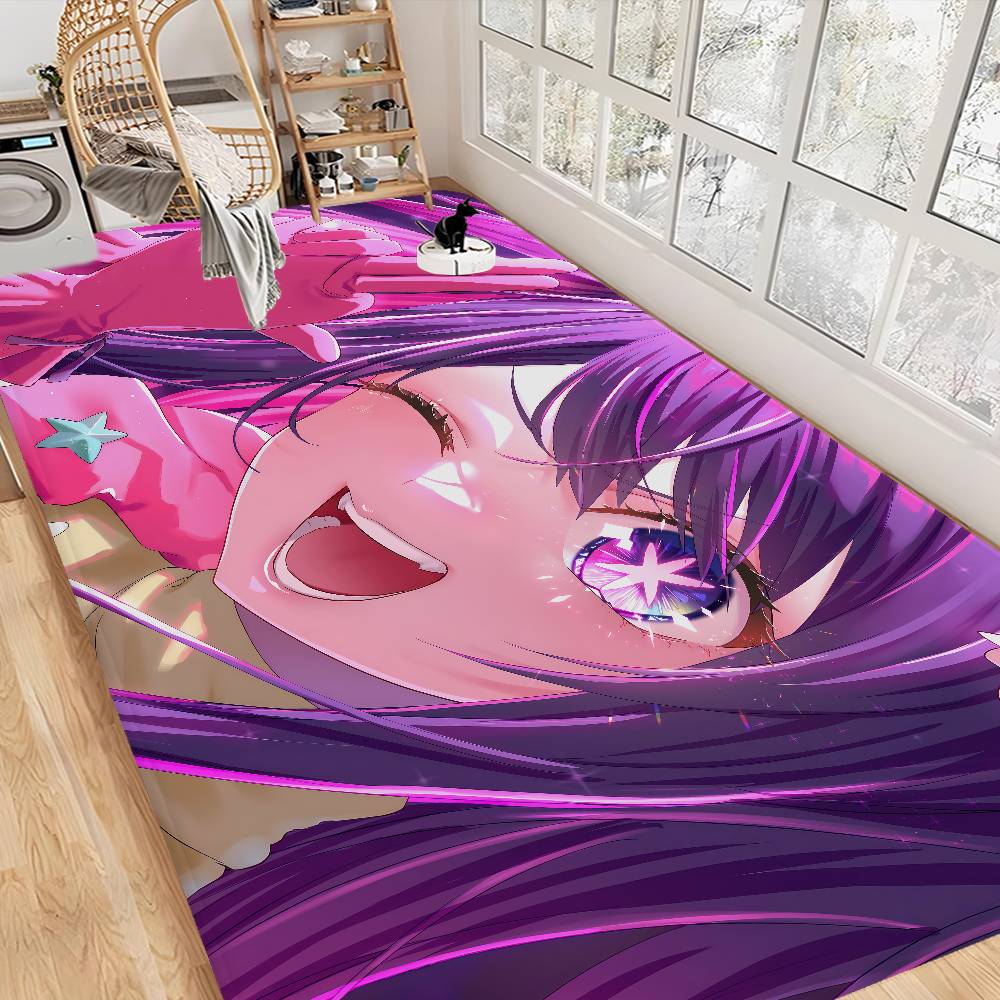 Anime Oshi No Ko Hoshino Entrance Door Mat Nordic Style Bedroom Living Room Doormat Home Balcony Anti-Slip Modern Home Decor