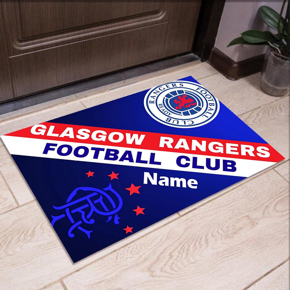 Custom Name Rangers F.C Printed Carpet,Rug for Office Chair Living Room Bedroom Kitchen Room Decor Gifts.