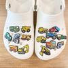 Excavator Construction Vehicle Shoe Decoration: PVC Soft Rubber Shoe Buckle & DIY Shoe Flowers