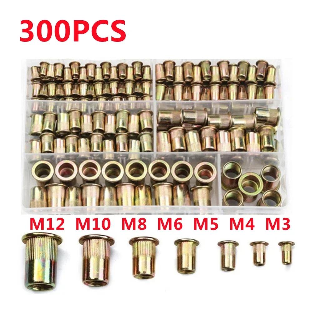 90/220/300 GAB M3/M4/M5/M6/M8/M10/M12 Oglekļa tērauda kniedes